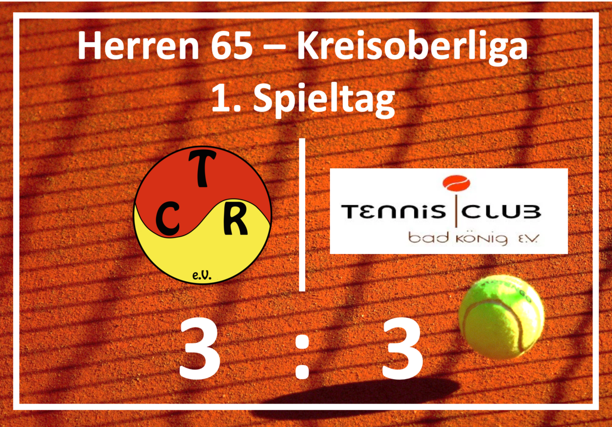 Endlich erstes Spiel der Herren 65
