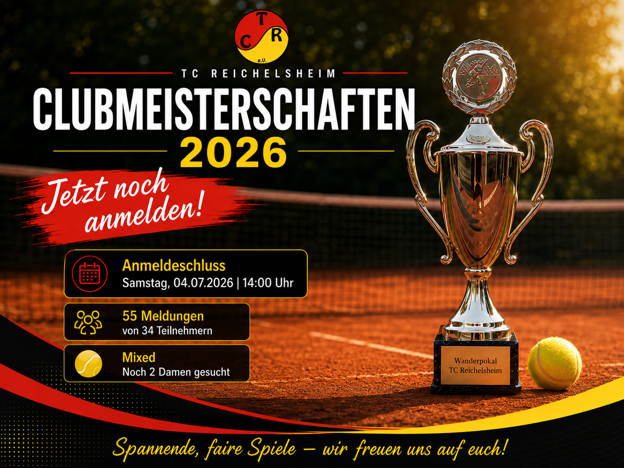 Jetzt noch für die Clubmeisterschaften 2026 anmelden