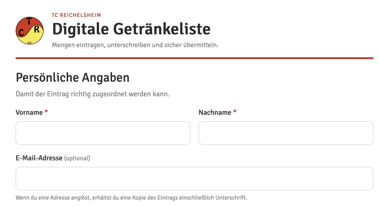 Neuer Getränkezettel jetzt direkt auf unserer Homepage