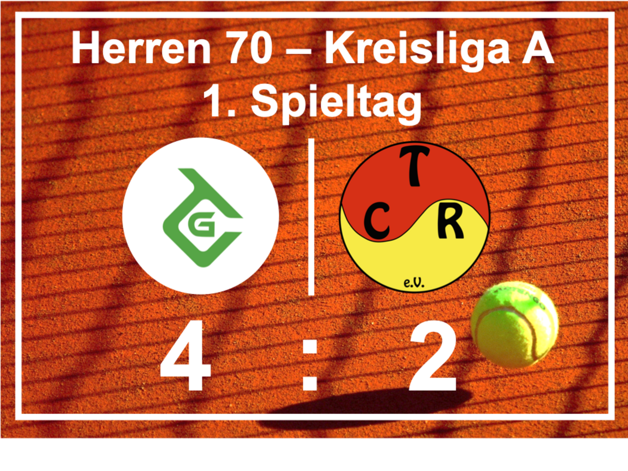 Herren 70 mit solider Leistung zum Auftakt – 2:4 in Götzenhain